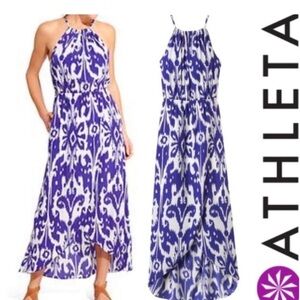 Athleta floral maxi dress size small Vacation summer lightweight feminine classy